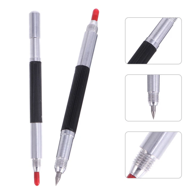 2 Pcs Glass Engraving Pen Engraver Scriber Tools Double Head Ceramic Tile