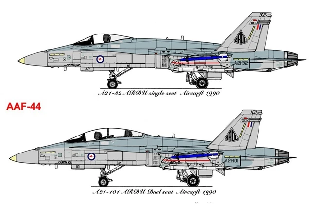1/72 RAAF DECALS AAF-44; F/A-18A/B Hornet ARDU Low Viz $17.95 - PicClick AU