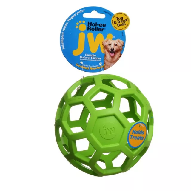 JW Pet Hol-Ee Rouleau Caoutchouc Chien Jouet - Assorti,Grand (6.5 " Diamètre - 1