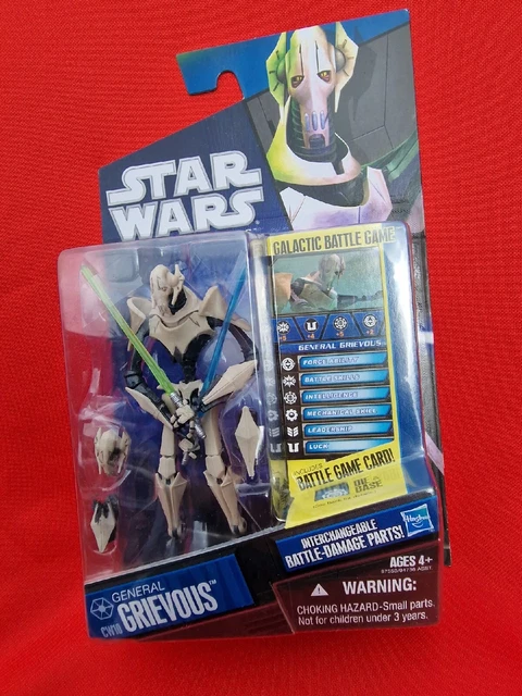 Star Wars The Clone Wars GENERAL GRIEVOUS CW10 Figura Gioco di battaglia galattica