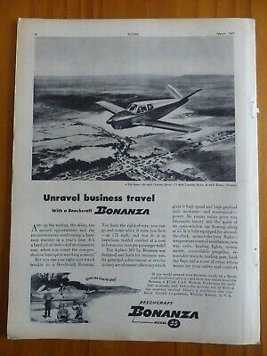 6/1967 PUB BEECH AIRCRAFT BEECHCRAFT 99 AIRLINER AVION FLUGZEUG ORIGINAL AD 