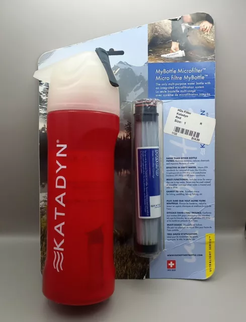 NEW Swiss Made Katadyn MyBottle Microfilter Water Bottle Ultralight Series