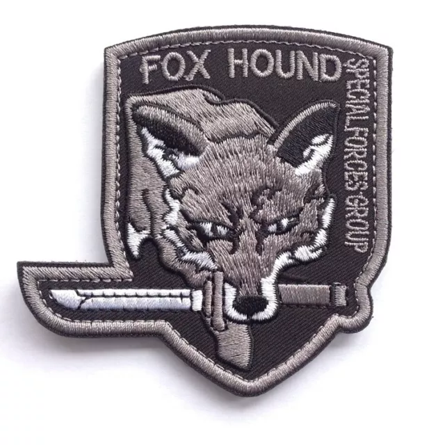 METAL GEAR SOLID FOX HOUND SPECIAL FORCES GROUP EMBROIDERED HOOK & LOOP ...