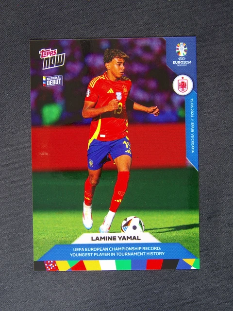 Carte Topps NOW UEFA Euro 2024 - Nico Williams #060 - Espagne - Limitée