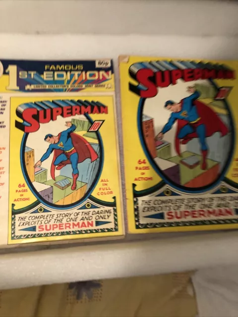 Superman Famous 1st Edition Limited Collector's Golden Mint Series 1979 Printing