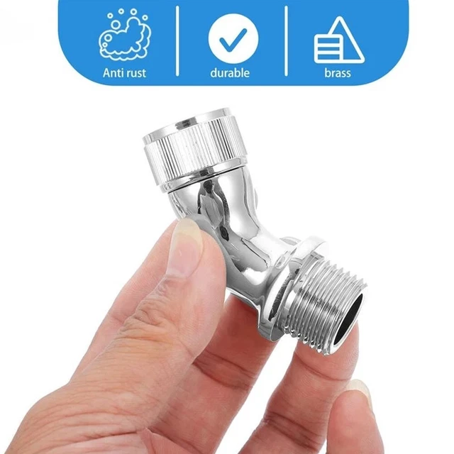 Adaptador de codo de ducha fácil de instalar para cabezal de ducha 1 pieza latón de baño
