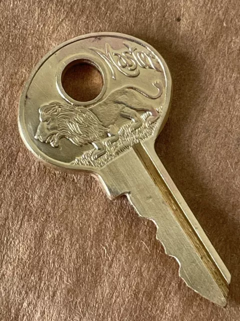 Vintage Master Lock Co Brass Key with Lion - Milwaukee - USA