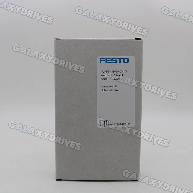 Festo VUVB-S-M42-AZD-QX-1C1 537534 Solenoid Valve VUVBSM42AZDQX1C1 (1Pcs)