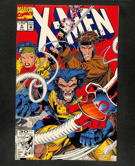 X-Men (1991) #4 1st Appearance Omega Red! Jim Lee John Byrne Story! Marvel 1992