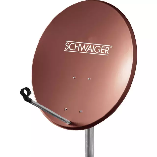 Antenne SAT 60 cm Schwaiger SPI550.2 Réflecteur: acier rouge brique