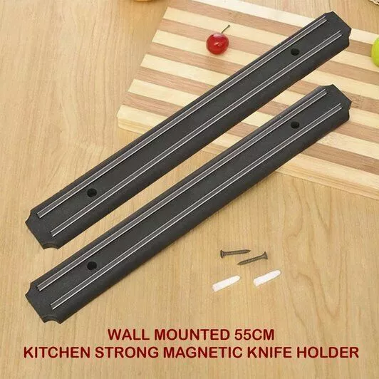 Supporto coltello magnetico da parete utensili da cucina rack striscia di stoccaggio barra di montaggio 2