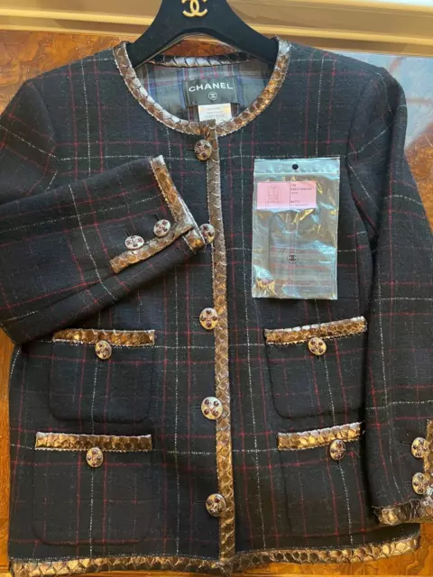 CHANEL 13A PARIS-EDINBURGH New Tags Lambskin Tweed Jacket Gripoix Fr34-38  $12K $9,999.00 - PicClick