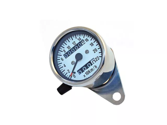 Mechanischer Mini-Tachometer speedometer tachymètre + Tageskilometer Ø60mm K1,4