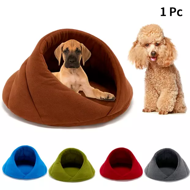 Pet Cat Dog House Kennel Puppy Cave Sleeping Bed Soft Mat Winter Warm Soft Plush