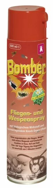 Fliegenspray Wespenspray Bomber 600 ml Fliege Wespe Ungezieferspray 299734