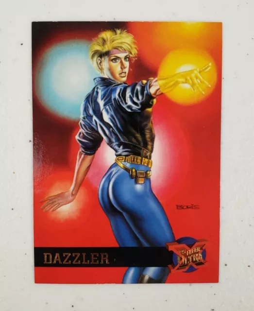 Marvel Fleer Ultra X-Men '95 Dazzler Trading Card #16 Embossed Gold Foil