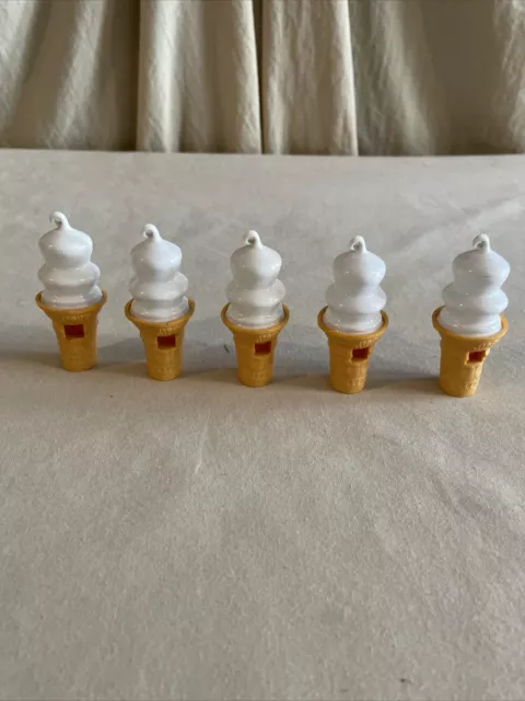 Lot Of (5) Vintage Dairy Queen Ice Cream Whistles