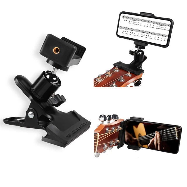 Guitar Headstock Mobile Phone Holder Bracket Stand Mobile Phone Clip Clamp