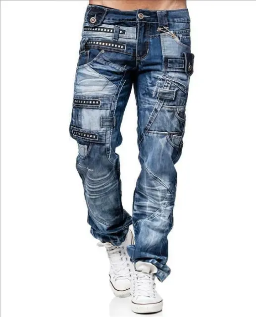 KOSMO LUPO Herren Jeans Hose Denim Street Style KM001