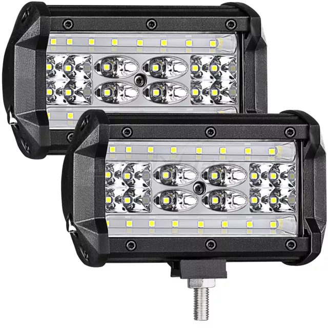 2x 5" LED Fernscheinwerfer Arbeitsscheinwerfer 12V 24V PKW LKW SUV Auto Anhänger