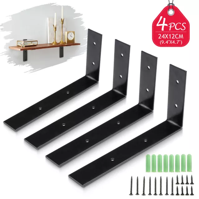 4/8Pcs High Load Iron  Angle Heavy Duty Cast Shelf Brackets Support Wall-Mounted