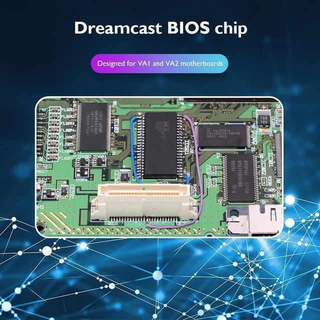 CHIP BIOS REPLACE MX29LV160TMC-90 Bootloader per Dreamcast VA1 VA2 ...
