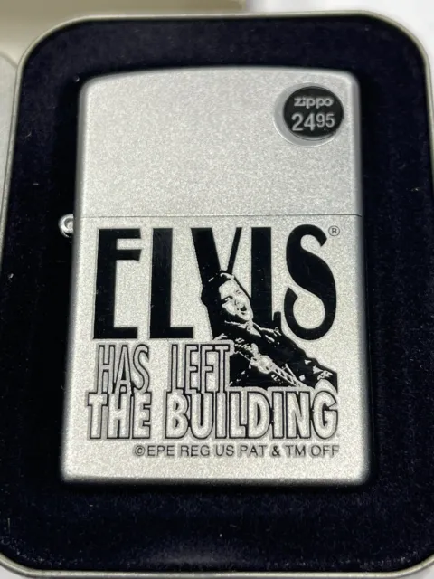 Zippo 2008 Elvis Presley Has Left The Building Lighter Sealed In Box R8 2