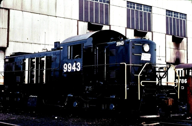 DUPLICATE KODACHROME SLIDE PENN CENTRAL (ex-NH) RS-1 #9943 SYRACUSE NY MAR 1971