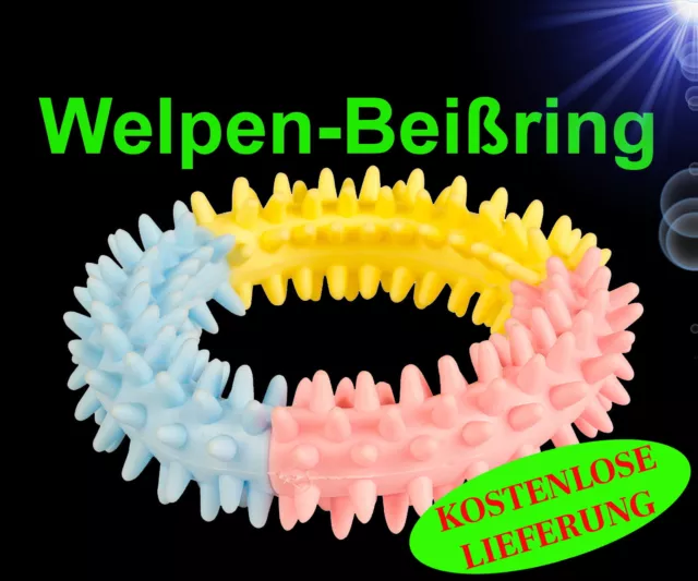 Hunde Welpen ❤️ BEIßRING ❤️ Gummi Hundespielzeug Zerrspielzeug  Kauspielzeug