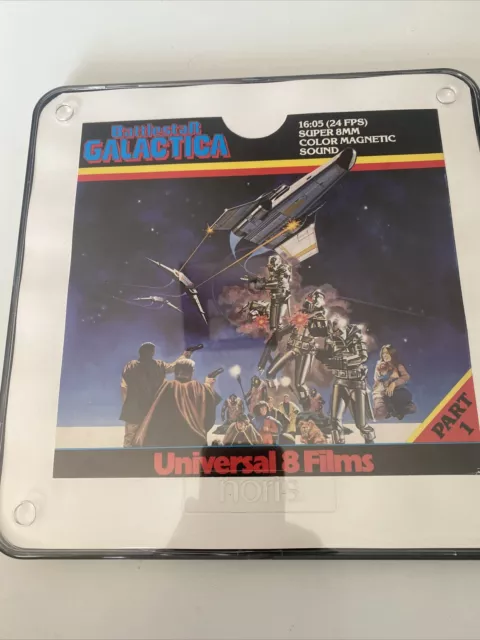 Battlestar Galactica Parts 1+2 Super 8mm Cine Film Sound Colour