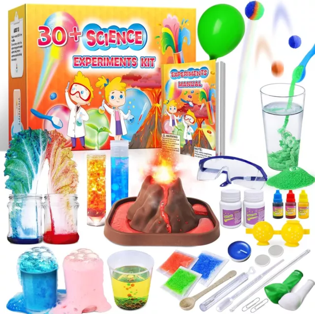 60+ SCIENCE EXPERIMENTS Kits for Kids Age 4-6-8-12 Boys Girls Toys
