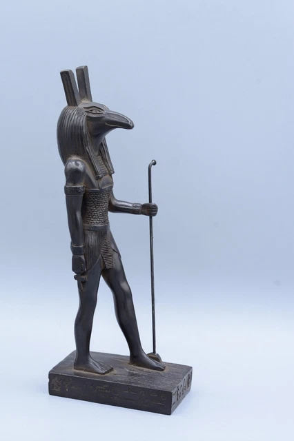 RARE SMALL STATUE of Egyptian God of War Seth Black Decorative Made in ...