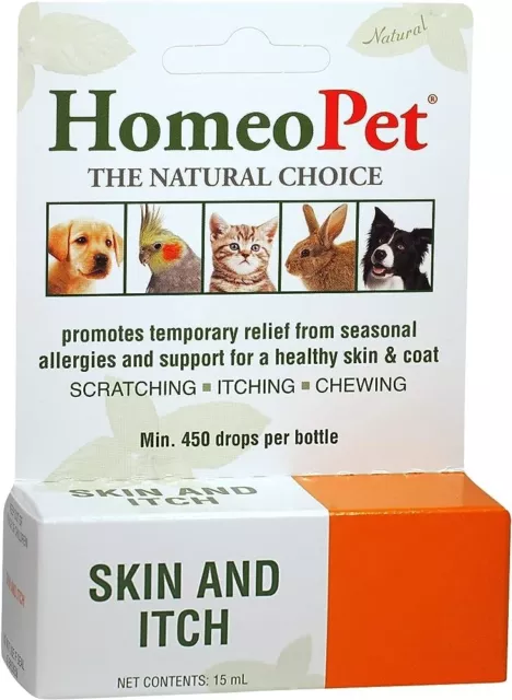 HomeoPet Piel Y Picor Alivio para Perros y Gatos 15ml