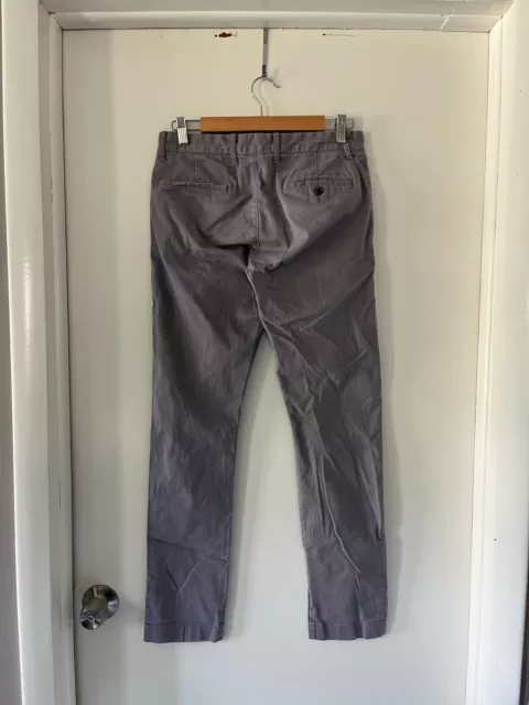 J.Crew Factory Men's 29 32 Flex Slim-fit Stretch Gray lightwash Chino Pants 3