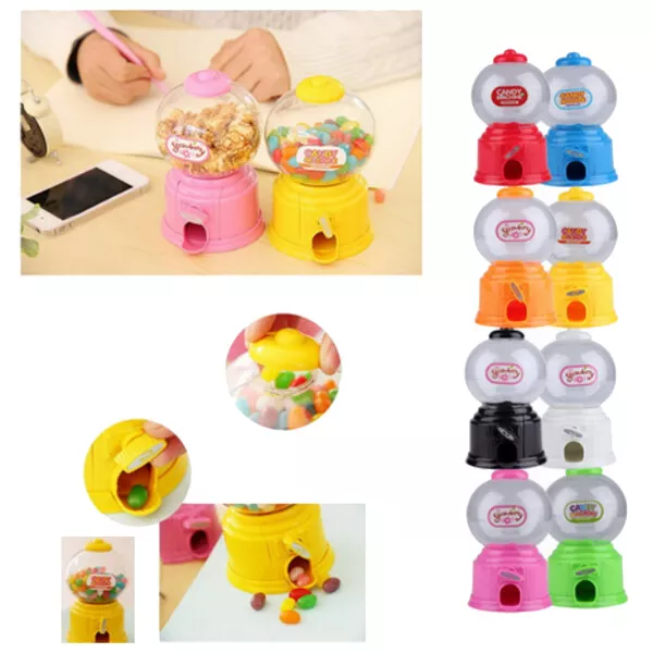 SüßE SüßIgkeiten  Candy Maschine Bubble Gumball Dispenser Coin Bank Kinder 8266