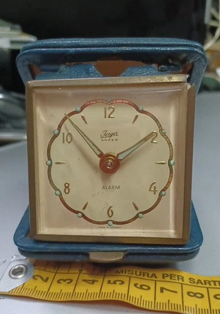 Anni 50 Sveglia Jerger Anker Da Viaggio Vintage - Usata Funzionante - Germany