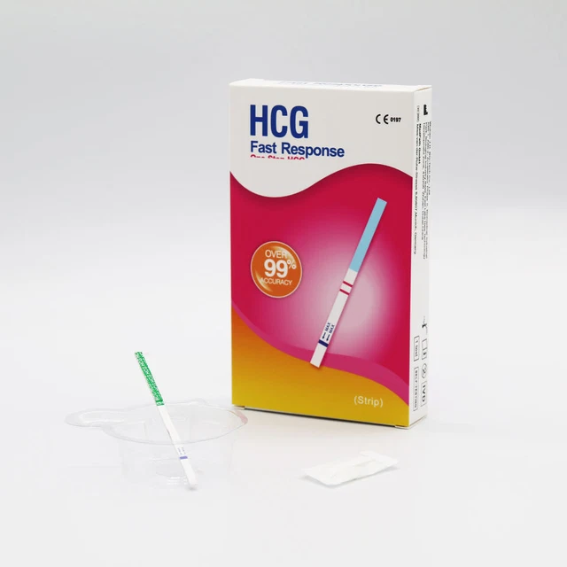 Kit de prueba de embarazo en orina HCG con precisión superior al 99,5% uso doméstico