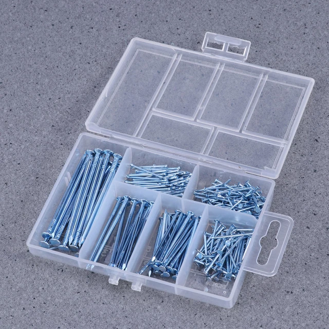 240 PCS Brad Nails Assortment Woodworking Round Iron Nails Wood Nails