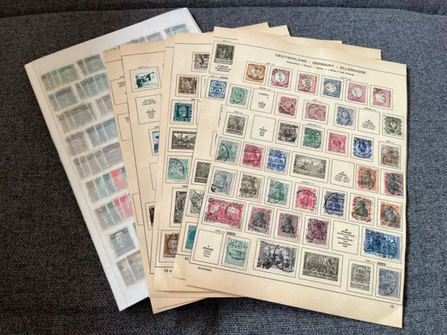 Alte Briefmarken Deutsches Reich - BRD - weltweit Sammlung - Konvolut - Nachlass