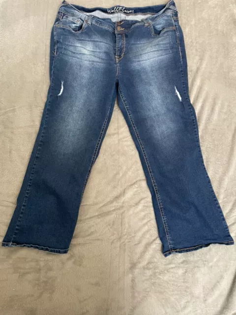 Wallflower Jeans Womens 24 Blue Denim Bootcut Curvy Fit Stretch Comfort