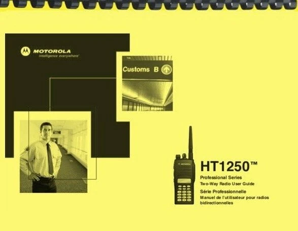 Radio Portatile Motorola HT1250 Banda 30-50 MHz Con Custodia - Usata In Buone Condizioni