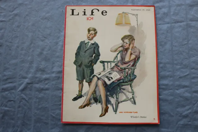1929 September 27 Life Magazine - James Montgomery Flagg Cover - St 5510N