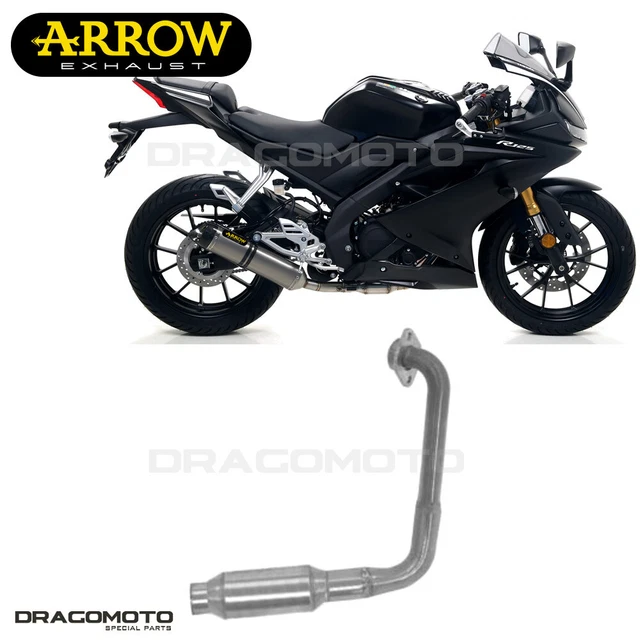 Ligne complète pot d'échappement Leovince LV ONE pour YAMAHA MT-125 YZF-R125 XSR125 LEOVINCE chez echap'moto