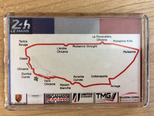Le Mans 24 Hour Race Circuit ~ Fridge Magnet / Mini Photo Stand
