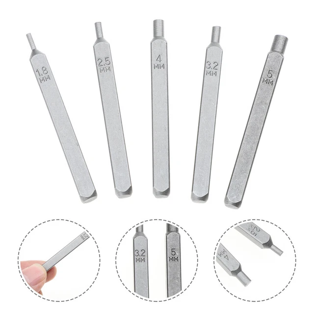 5 Pcs Jewelry Making Tool Stamping Tool Metal Punch Tool Metal Stamps Punch Hole