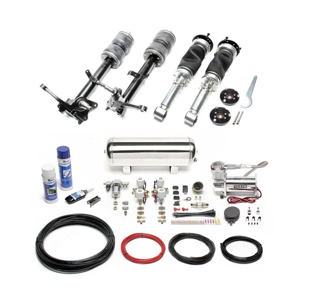 Ta technix Air Châssis Viair Compresseur Kit Argent pour BMW 3er Serie E21 51mm