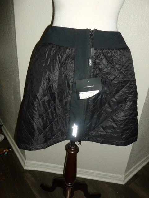 NEW NWT Swix Skirt  Mentali Insulated Activewear Black Quilted XL