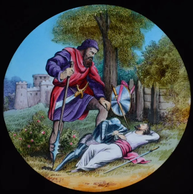 Magic Lantern Slide PILGRIMS PROGRESS NO77 C1890 JOHN BUNYAN ILLUSTRATION