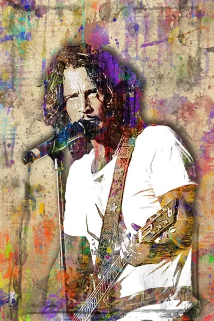 CHRIS CORNELL 16x20in Poster Chris Cornell SOUNDGARDEN Tribute Free Shipping US