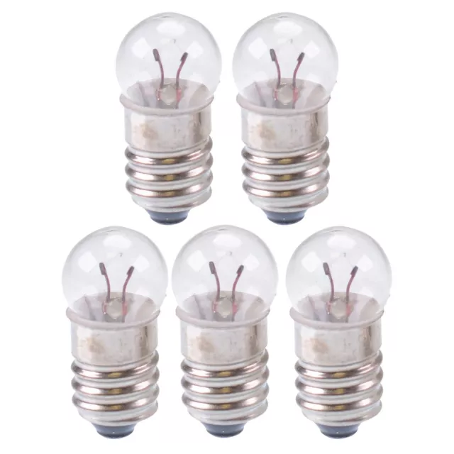 5 X Mes Vis Base Miniature E10 Ampoules Lampes 11mm Diamètre 1.5V-24V